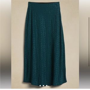 Banana Republic jacquard maxi slip skirt XS